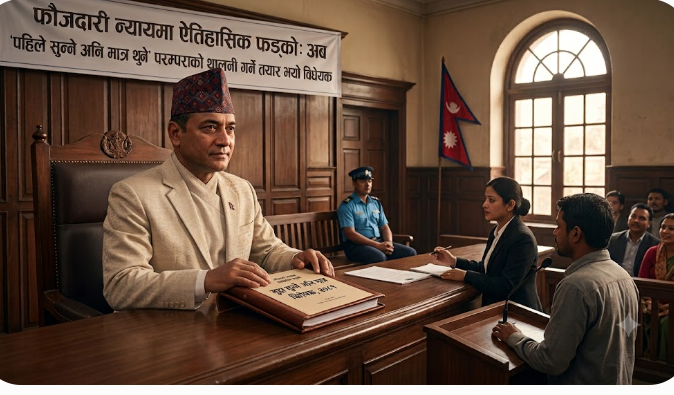 फौजदारी न्यायमा ऐतिहासिक फड्को: अब ‘पहिले सुन्ने अनि मात्र थुन्ने’ परम्पराको थालनी गर्ने तयार भयो विधेयक